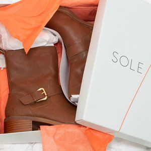 Sole Society Brown Ankle Boots